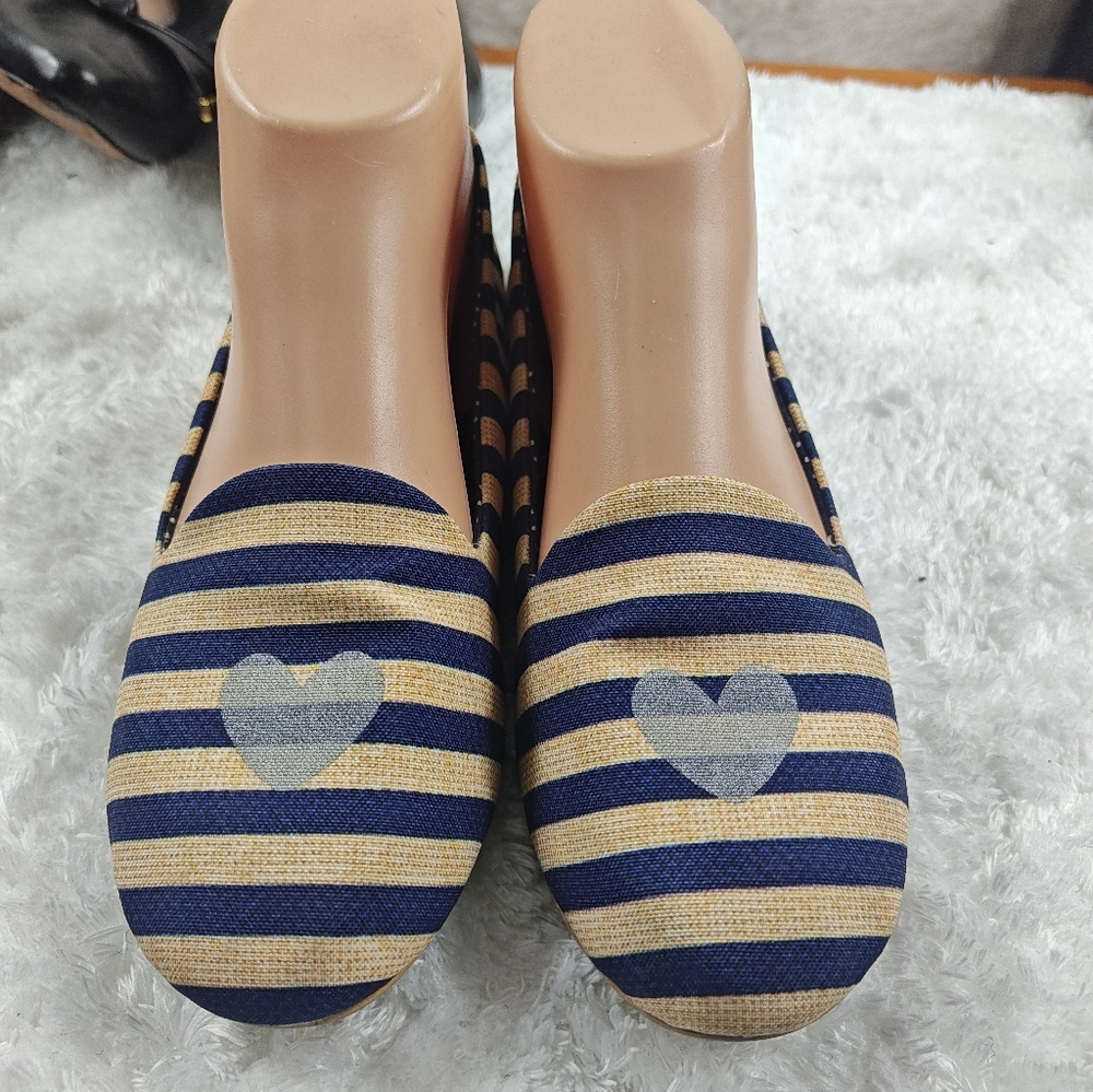 Loly in the Sky Blue and Tan Flats  Women’s US Size 7